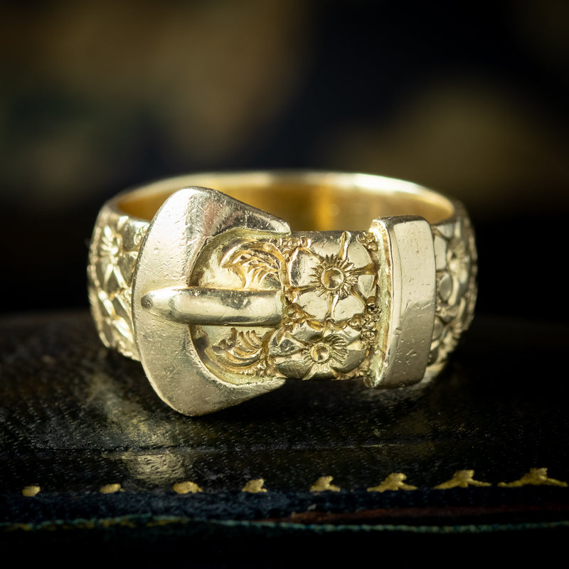 Vintage Belt And Buckle Band Ring Dated 1967