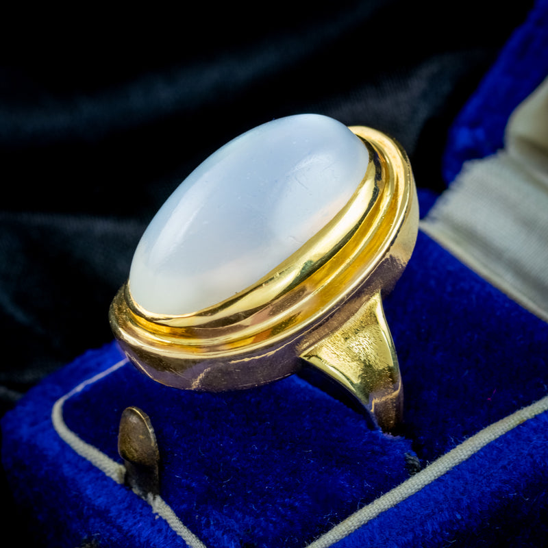 Vintage Moonstone Cocktail Ring 16ct Moonstone