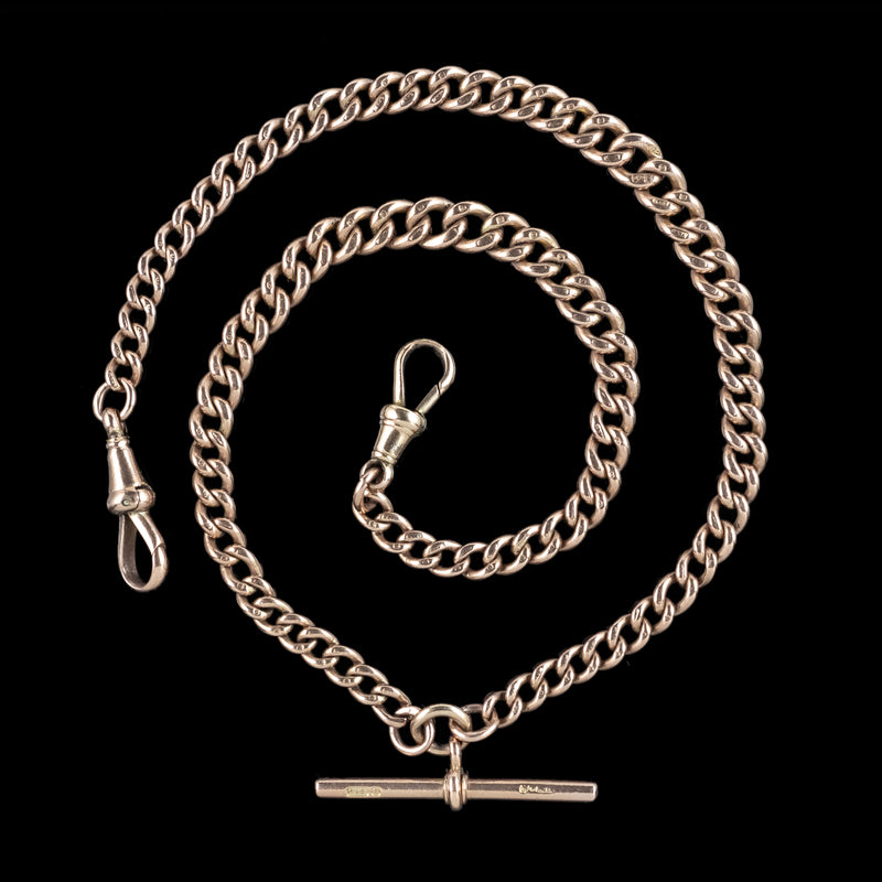 Antique Art Deco Albert Chain 9ct Gold Dated 1920