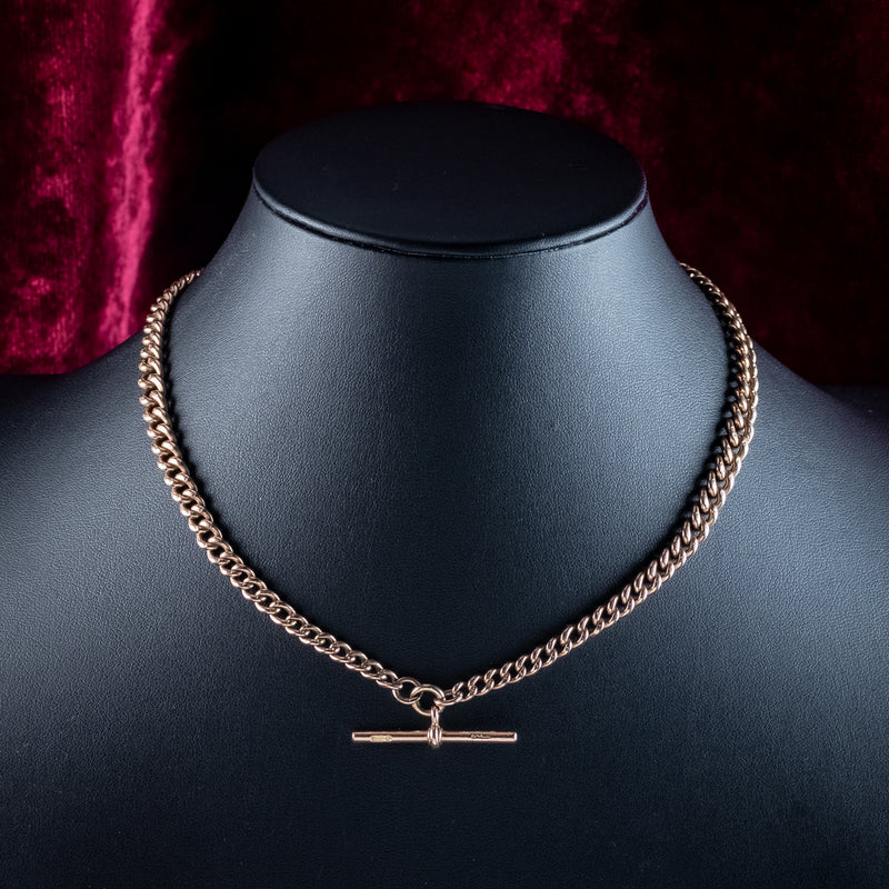 Antique Art Deco Albert Chain 9ct Gold Dated 1920