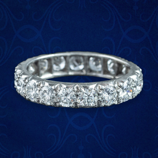 Antique Edwardian Diamond Eternity Ring 2.7ct Total
