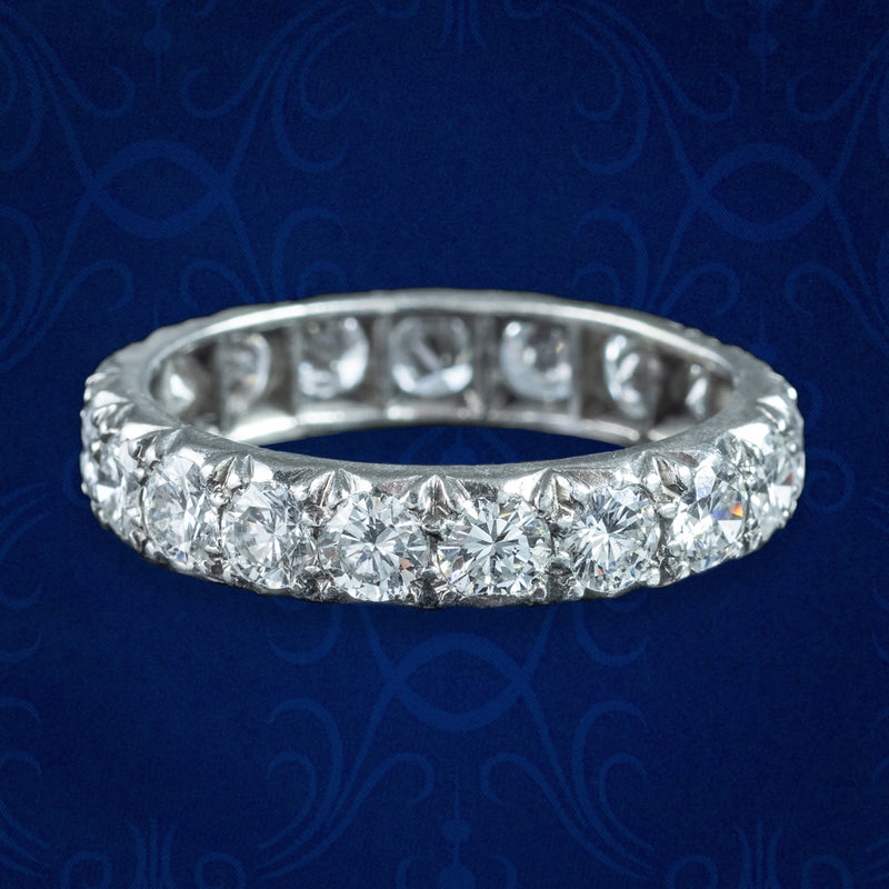 Antique Edwardian Diamond Eternity Ring 2.7ct Total