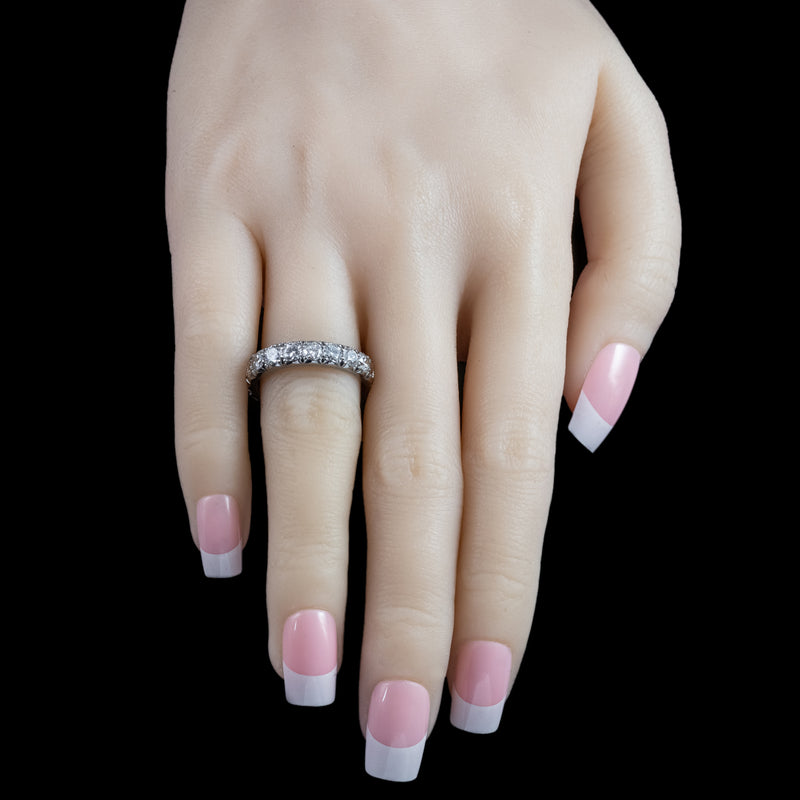 Antique Edwardian Diamond Eternity Ring 2.7ct Total