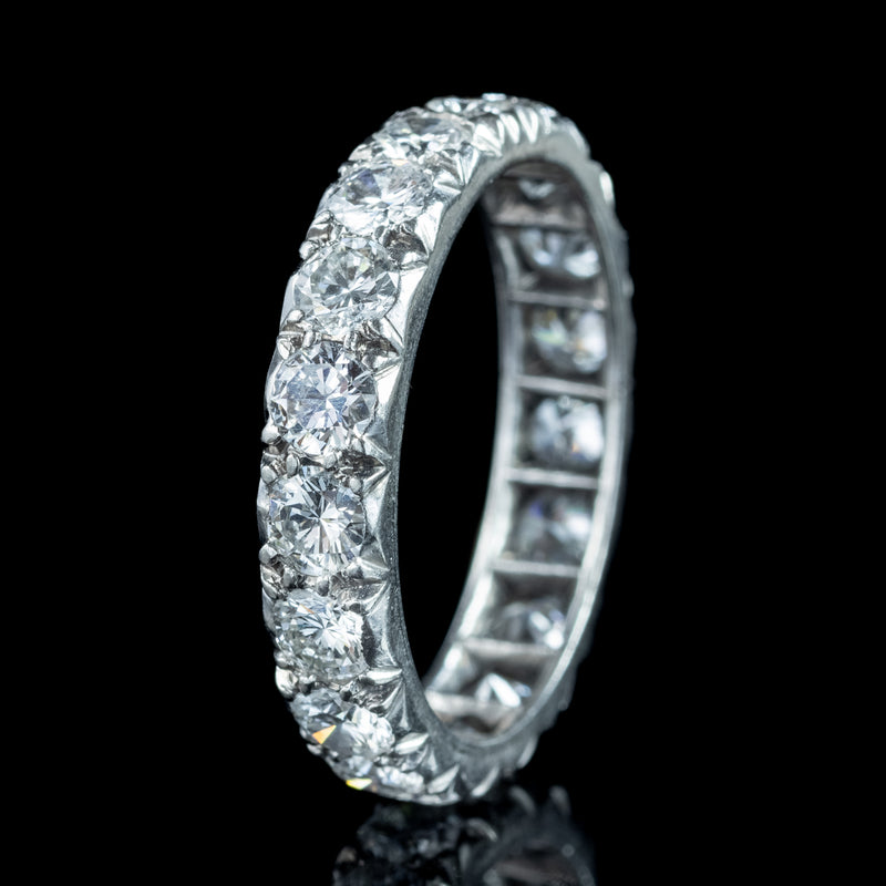 Antique Edwardian Diamond Eternity Ring 2.7ct Total