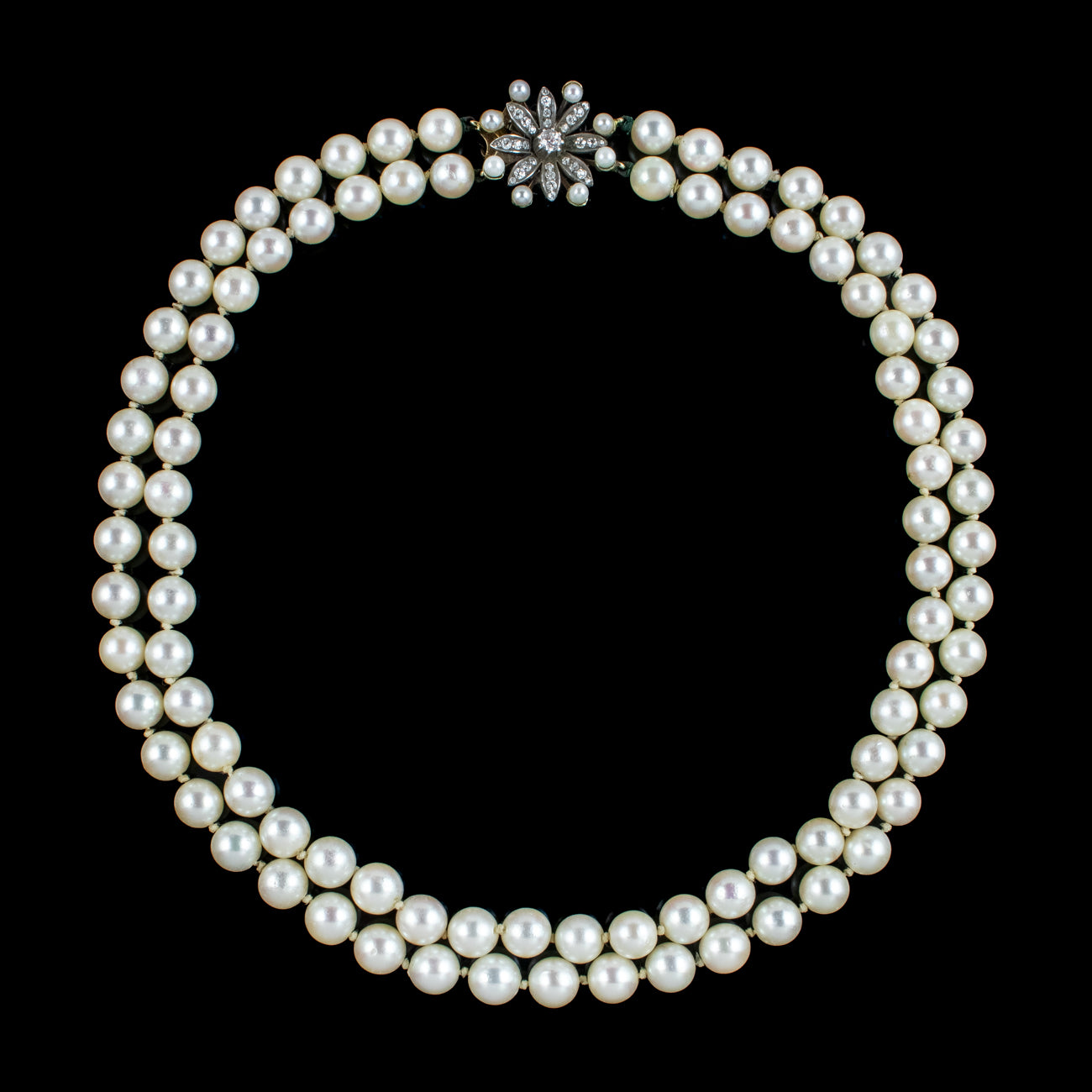 Regency Due Strand Pearl Necklace