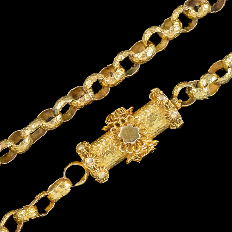 Antique Georgian Guard Chain 18ct Gold