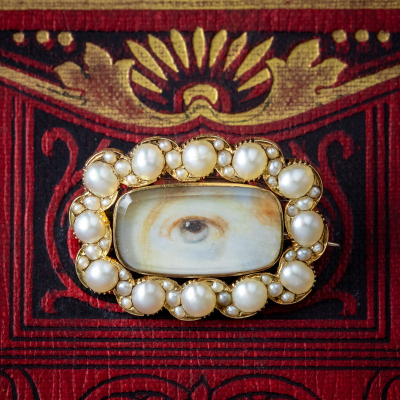 Antique georgian lover's eye jewelry for sale hotsell