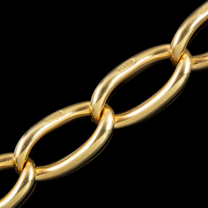 Antique Victorian Albert Chain Solid 9ct Gold With T Bar