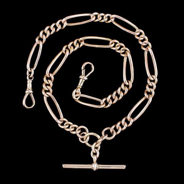 Antique Victorian Figaro Albert Chain 9ct Gold
