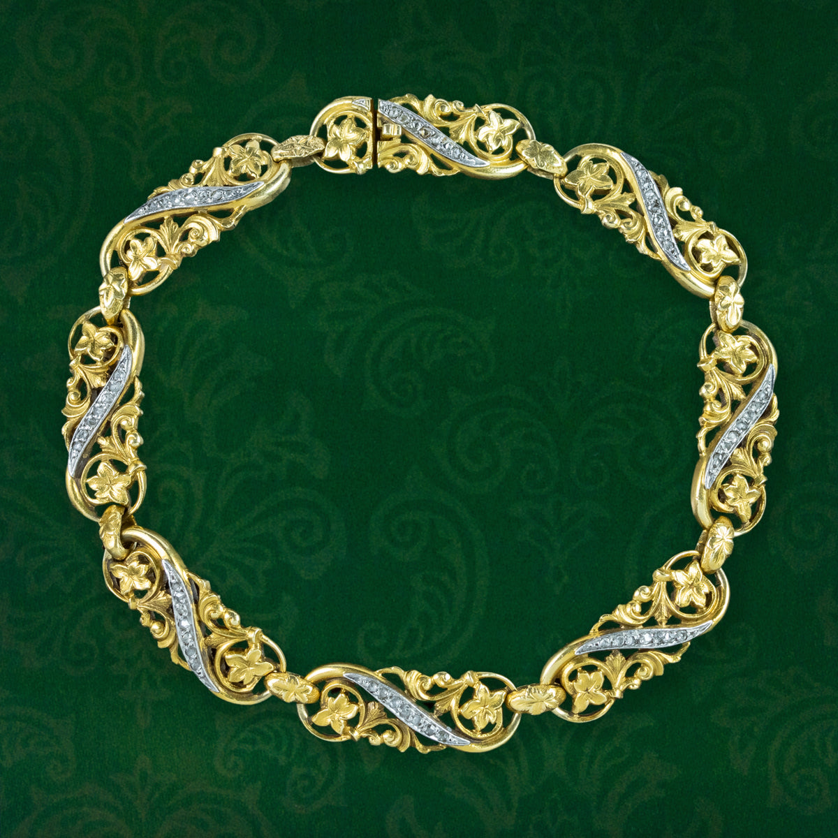 25869 - Antique French Gold Bracelet 1900's French Antique chain