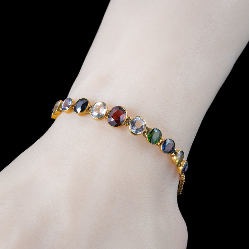 Buy Multi-color Natural Stone Bracelet Online in India - Etsy
