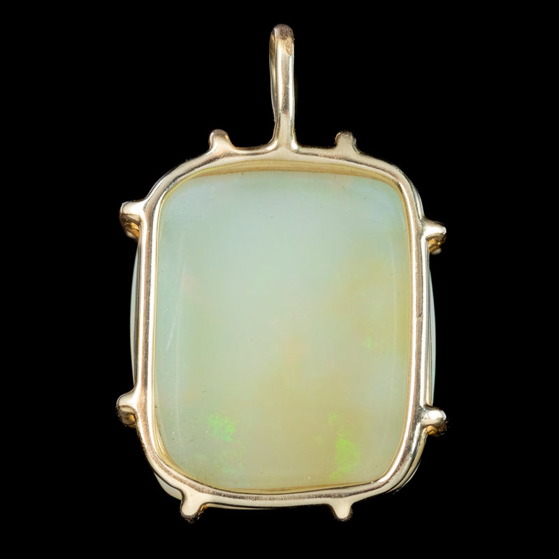 Antique Victorian Opal Pendant 18ct Gold 20.6ct Opal