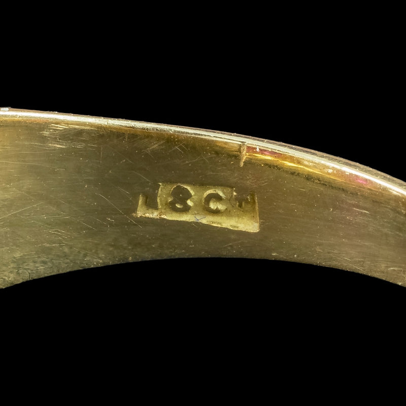 Antique Victorian Ruby Diamond Ring 1.55ct Diamond 