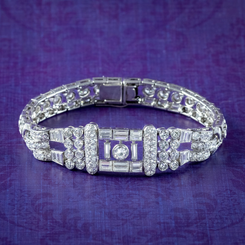 Platinum And 26.55ct Emerald Cut Diamond Tennis Bracelet Available For  Immediate Sale At Sotheby's