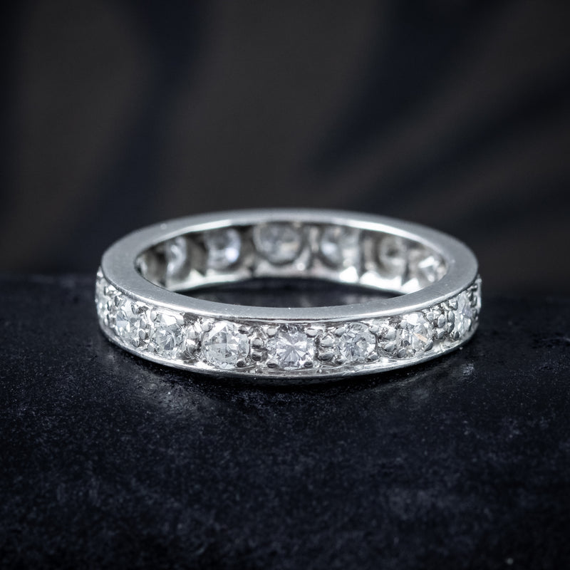 Art Deco Diamond Full Eternity Ring 1.8ct Total