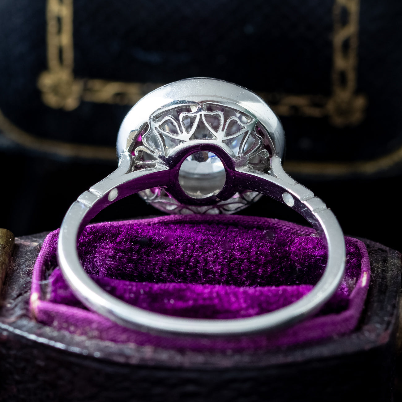 Art Deco Style Lab Grown Diamond Ruby Target Ring 2.47ct Diamond ...