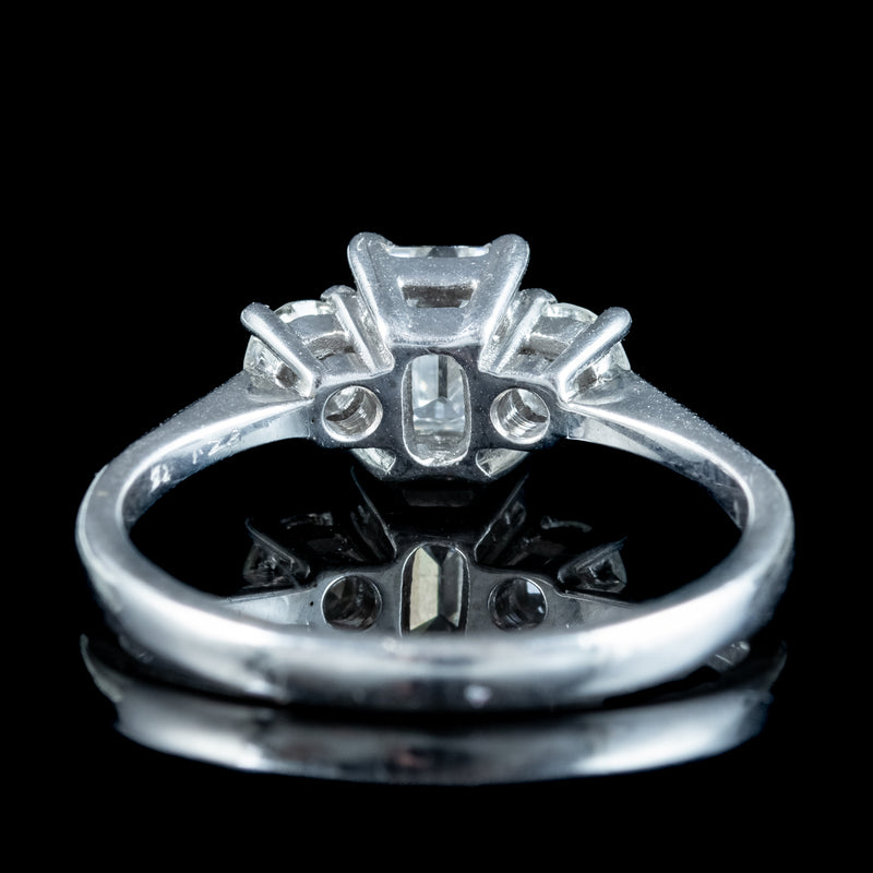 Art Deco Style Diamond Trilogy Ring 1.15ct Total