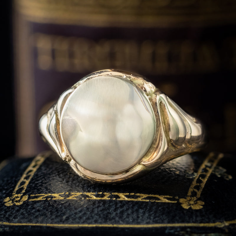 Georgian Style Memento Mori Locket Ring With Diamond Skull 