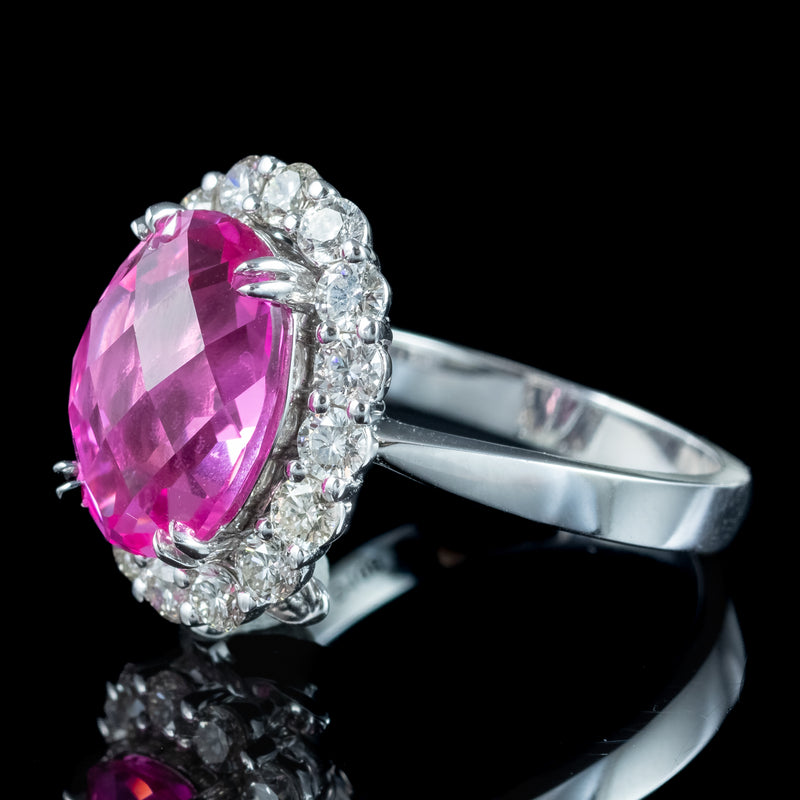 Interchangeable Multi-Gemstone Cluster Ring With Box
