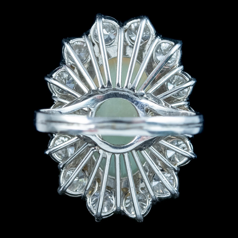 Opal Diamond Cocktail Ring 10ct Opal 
