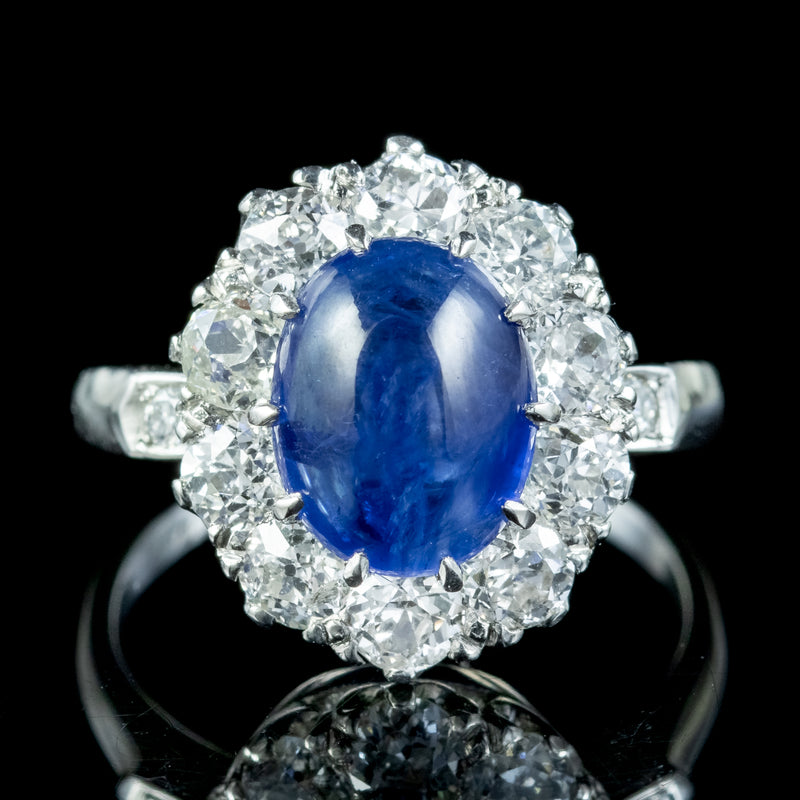 2.0 Ct Oval Cut Blue Sapphire Diamond Halo Engagement Ring 14k White Gold  Finish | eBay