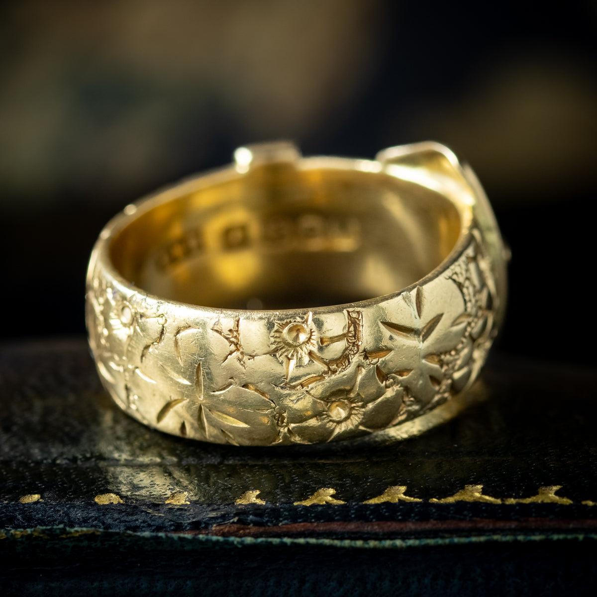 Vintage Belt And Buckle Band Ring Dated 1967 – Antique