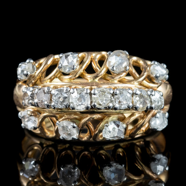 Art Deco French Diamond Boule Cocktail Ring 2ct Diamond