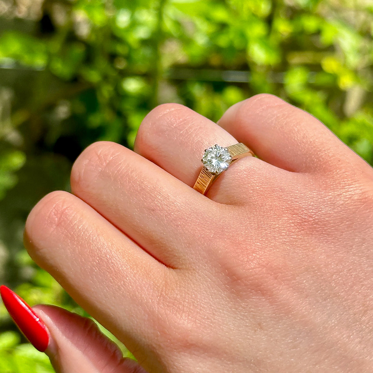 Eternity Diamond Ring With Carat Solitaire Lab Grown Carat Diamond