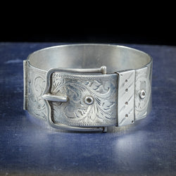 Sterling Silver Buckle Bangle Dated 1965