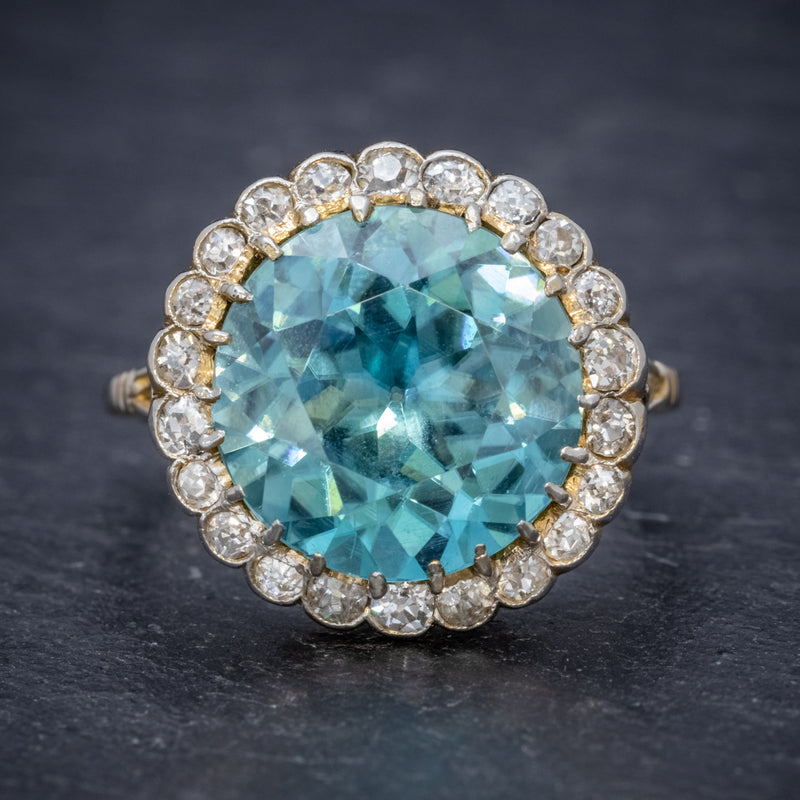 Antique zircon ring shop