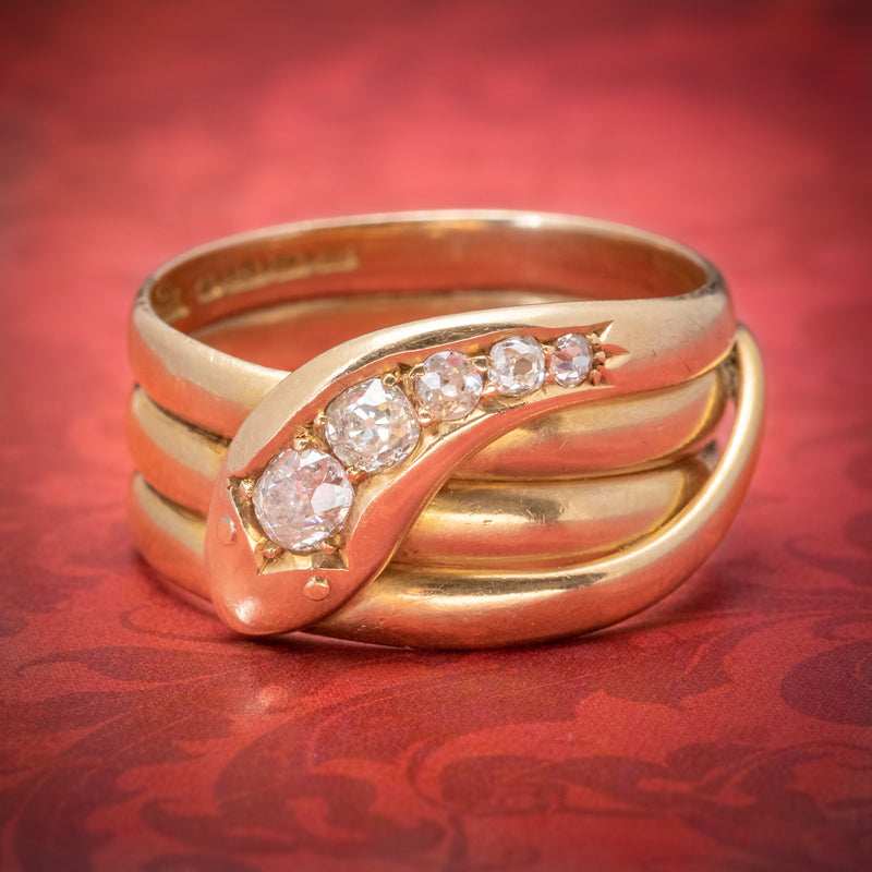 Edwardian snake outlet ring