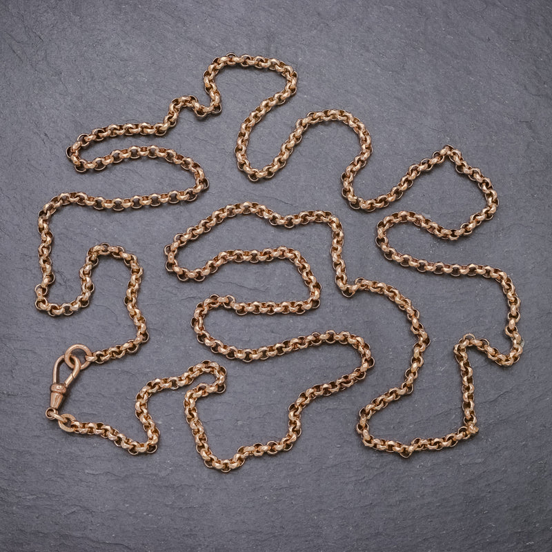 ANTIQUE EDWARDIAN GOLD CASED BELCHER GUARD CHAIN DATED 1903 top