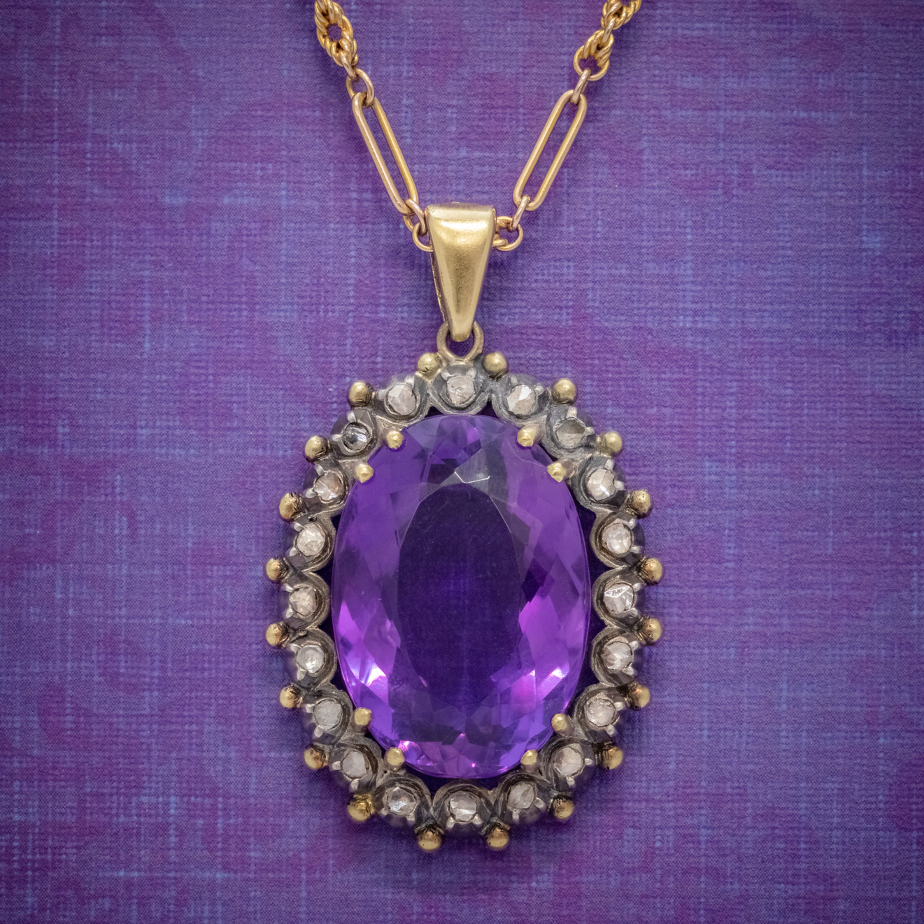 Vintage amethyst pendant Clearance