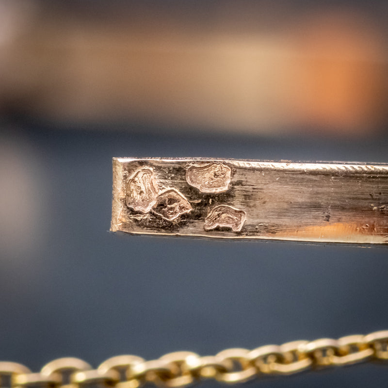 Antique French Sapphire Diamond Bangle 18ct Gold Circa 1910 Boxed HALLMARK