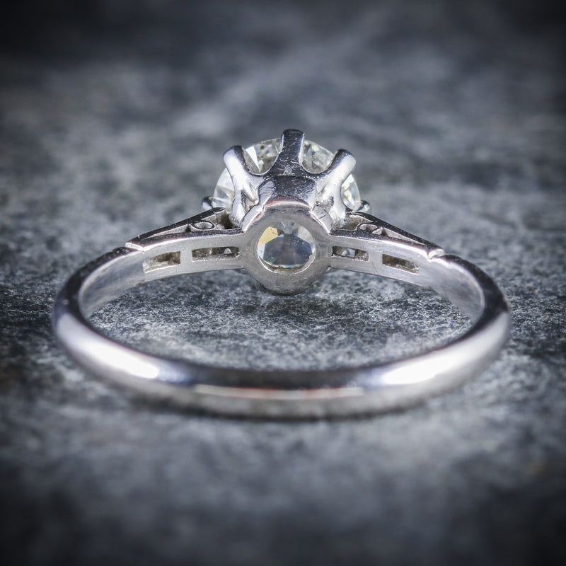 Edwardian platinum new arrivals diamond ring