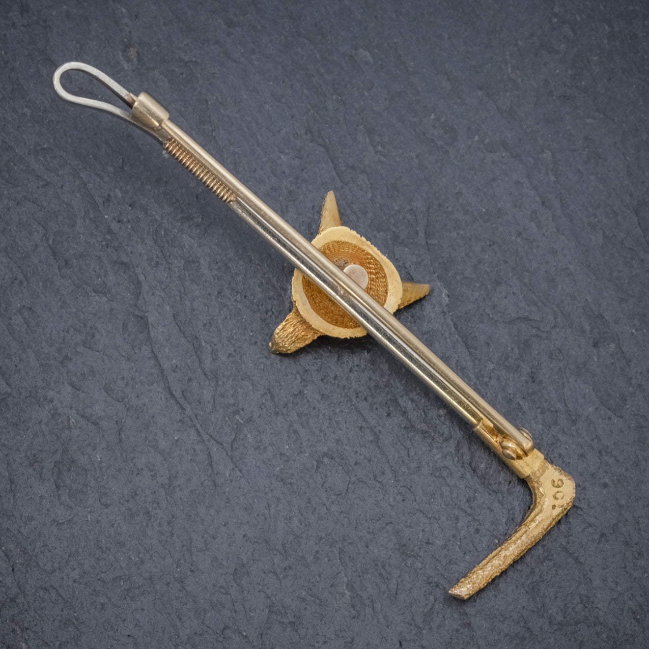 Antique Victorian Fox Riding Crop Brooch 9Ct Gold Circa 1880 Boxed ...