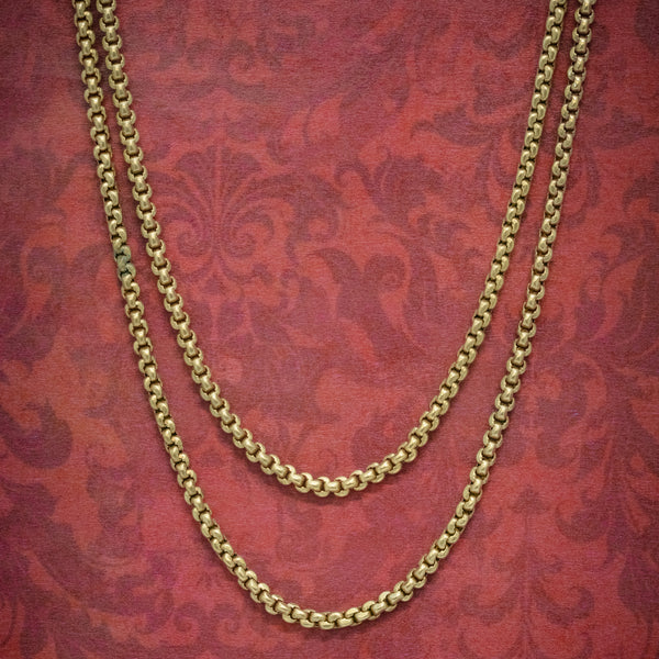 ANTIQUE VICTORIAN GUARD CHAIN 18CT GOLD ON SILVER NECKLACE CIRCA 1860 COVER