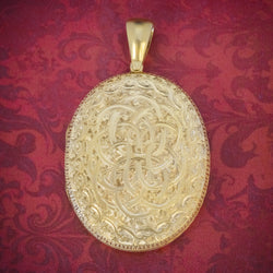 ANTIQUE VICTORIAN LOCKET SILVER GOLD GILT FORGET ME NOT CIRCA 1880 cover