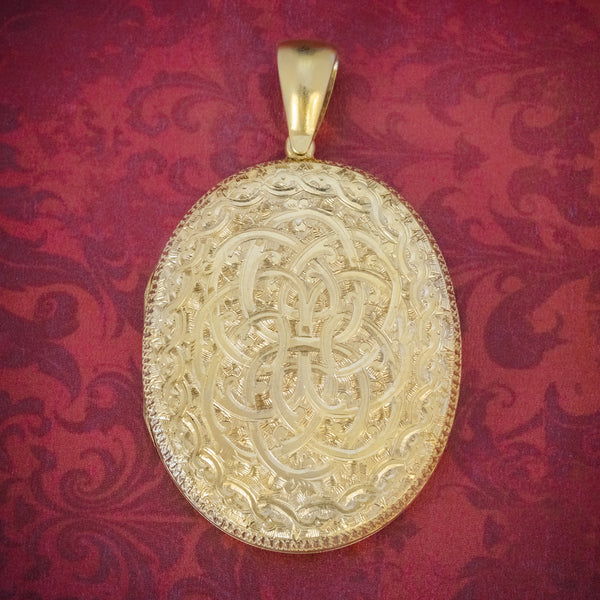 ANTIQUE VICTORIAN LOCKET SILVER GOLD GILT FORGET ME NOT CIRCA 1880 cover