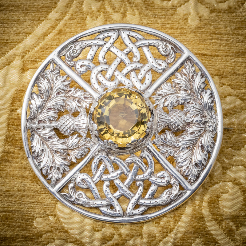 Cairngorm brooch new arrivals