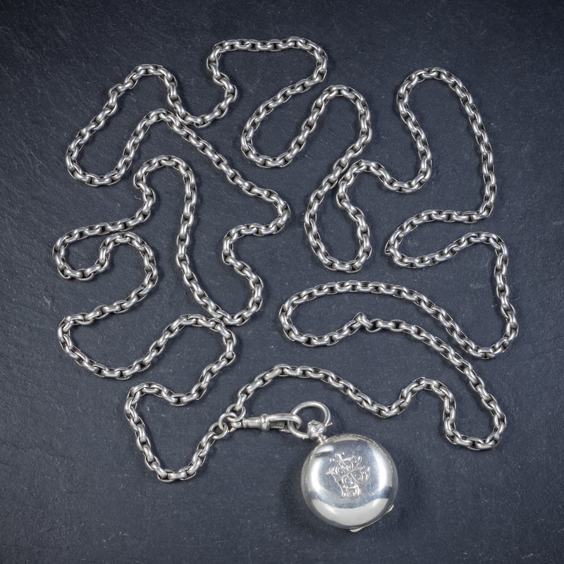 Silver top sovereign necklace