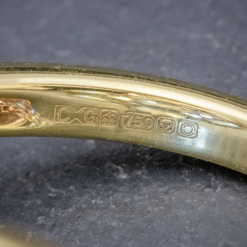 AQUAMARINE DIAMOND CLUSTER RING 18CT GOLD 5.50CT AQUAMARINE CASSANDRA GOAD BOXED HALLMARKS
