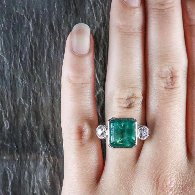 Emerald Ring with Hidden Gems - Gardens of the Sun | Ethical Jewelry