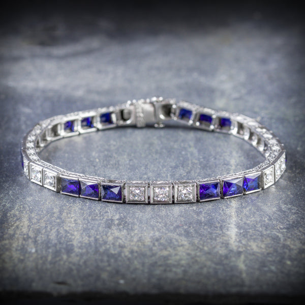 Each Sapphire is 0.60ct each and there are 18 in total FRONT