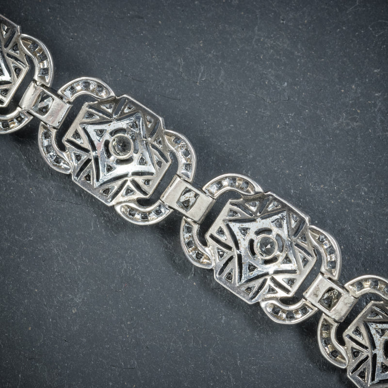 Art Deco Silver Paste Bracelet Circa 1925 Antique Jewellery Online