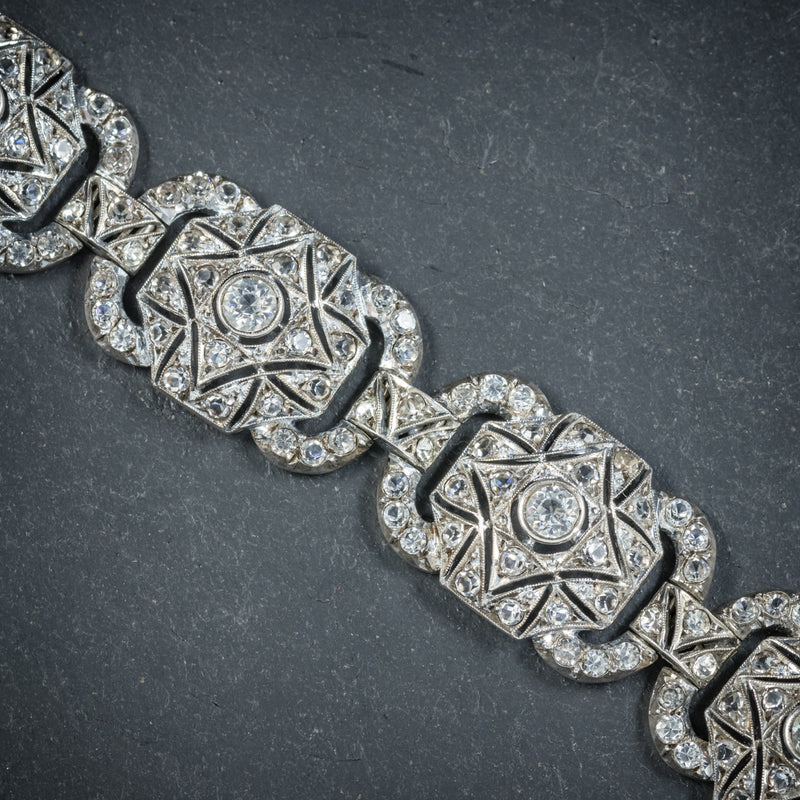 Janesich, Art Deco Platinum & Diamond Bracelet — Morelle Davidson