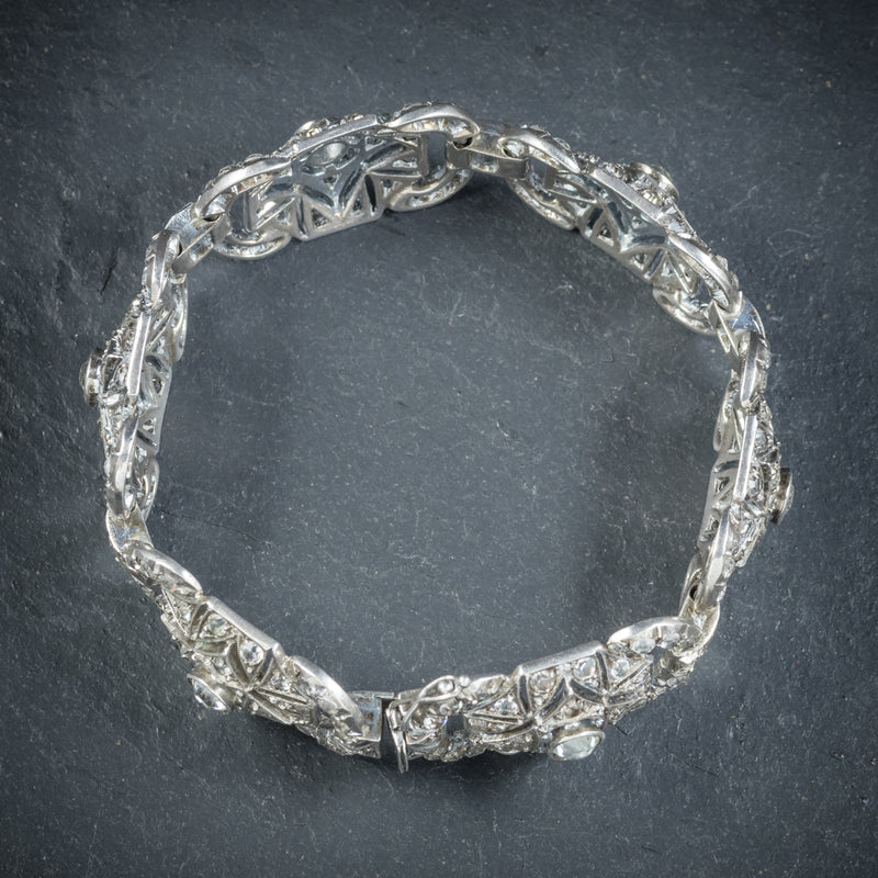 Art Deco Silver Paste Bracelet Circa 1925 TOP
