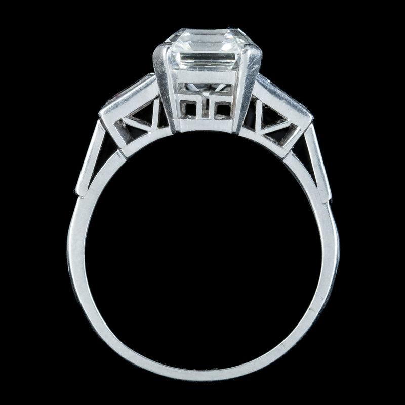 2.63ct Asscher Cut Diamond Vintage Engagement Ring – Mark Broumand