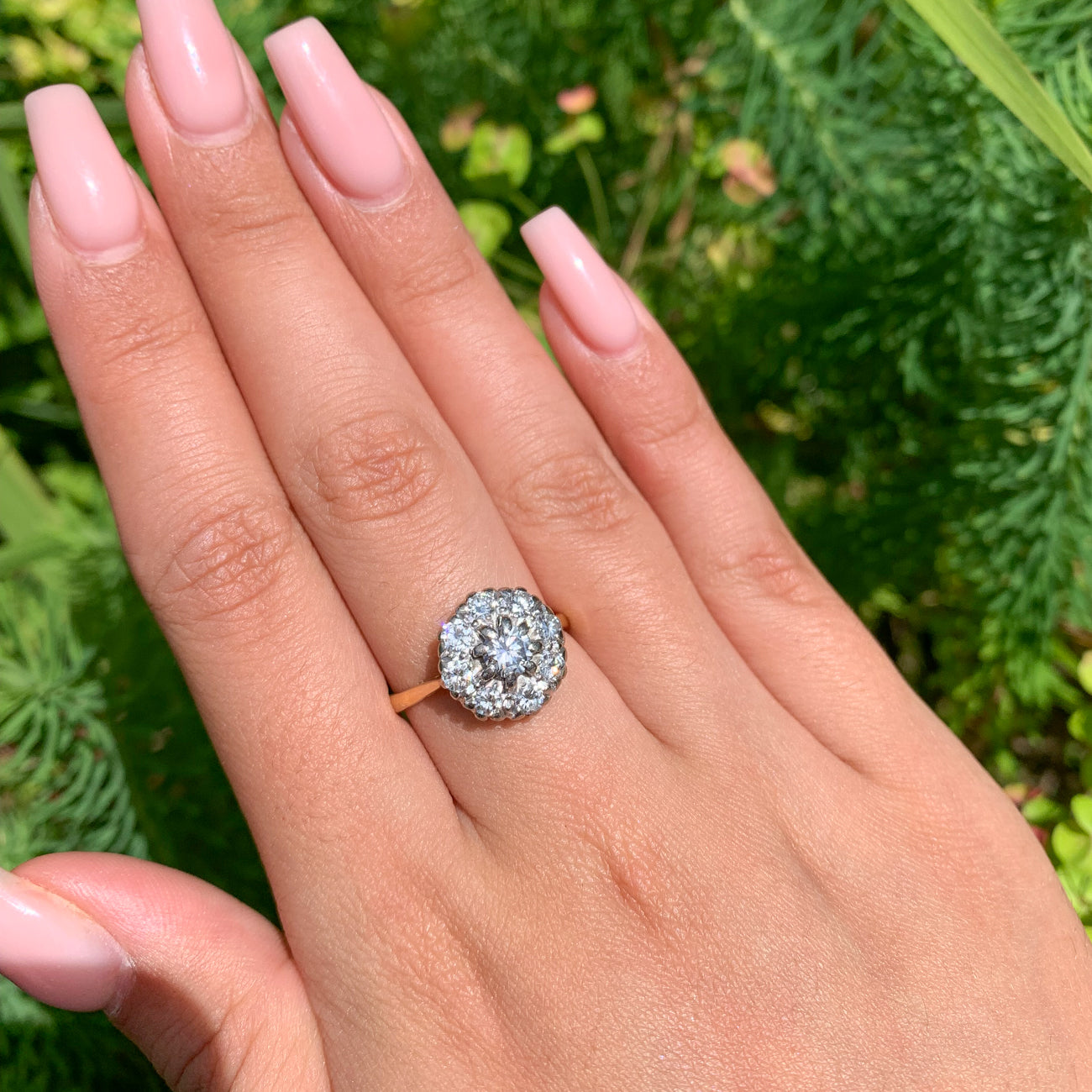 An Edwardian Diamond cluster ring