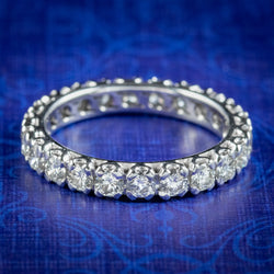 Antique Edwardian Diamond Full Eternity Ring 2.50ct Of Diamond Circa 1915